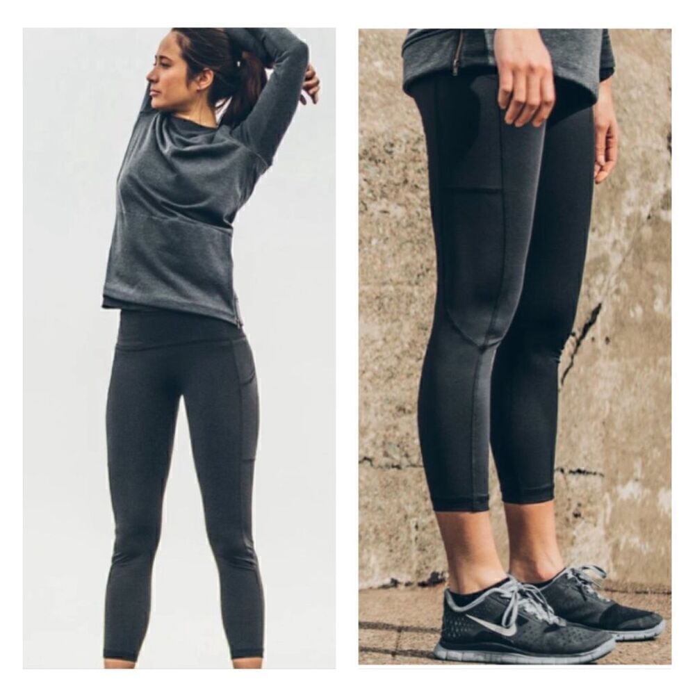 Taylor Stitch The Harper Leggings women’s M￼black cropped‎ stretch athleisure